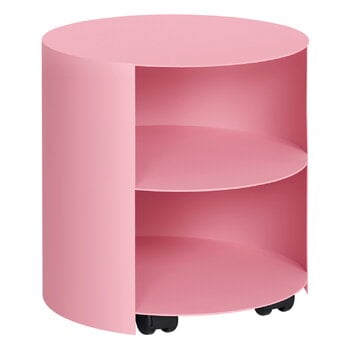 Hem Hide side table, light pink