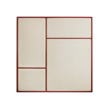 PLEASE WAIT to be SEATED Nouveau Pin tavla, medium, baskiskt röd - naturlig kanvas
