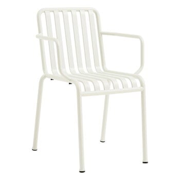 Patio chairs, Palissade armchair, cream white, Red