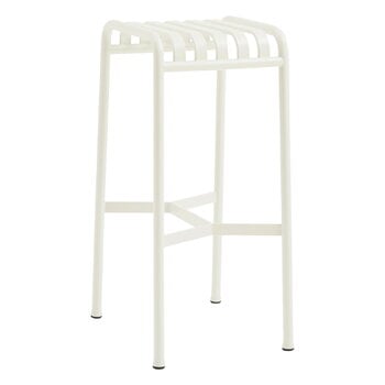 Patio chairs, Palissade bar stool, cream white, White