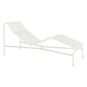 Deck chairs & daybeds, Palissade chaise longue,  cream white, White