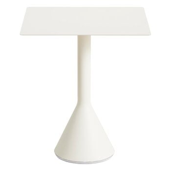 Patio tables, Palissade Cone table, 65 x 65 cm, cream white, White