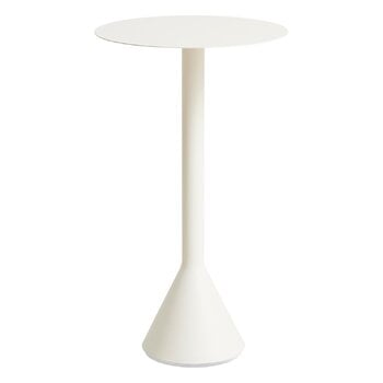 Terrassentische, Palissade Cone Tisch, 90 cm, Höhe 105 cm, creme-weiß, Weiß