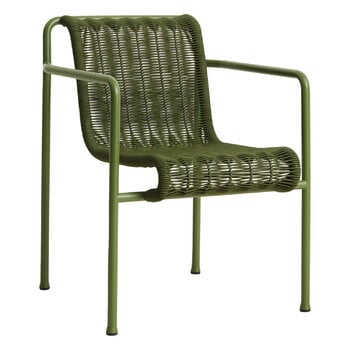 Patio chairs, Palissade Cord dining armchair, olive, Green