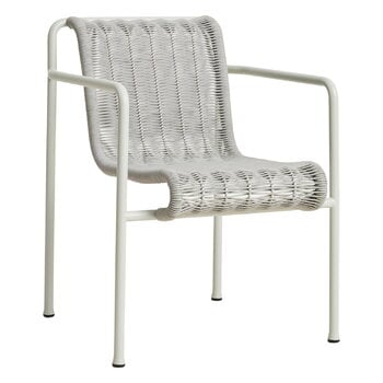 Patio chairs, Palissade Cord dining armchair, sky grey, Gray