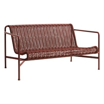 Outdoor sofas, Palissade Cord lounge sofa, iron red, Red