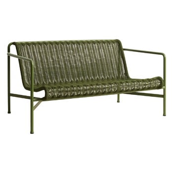 Outdoor sofas, Palissade Cord lounge sofa, olive, Green