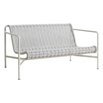 Outdoor sofas, Palissade Cord lounge sofa, sky grey, Gray