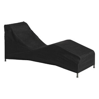 Deck chairs & daybeds, Palissade cover for chaise longue, black, Black