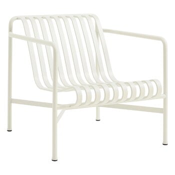 Outdoor lounge chairs, Palissade lounge chair, low, cream white, White