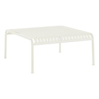 Patio tables, Palissade low table, 81,5 x 86 cm, cream white, White