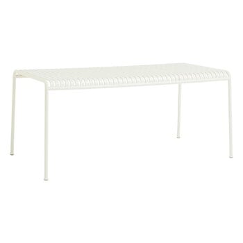 Patio tables, Palissade table, 170 x 90 cm, cream white, White