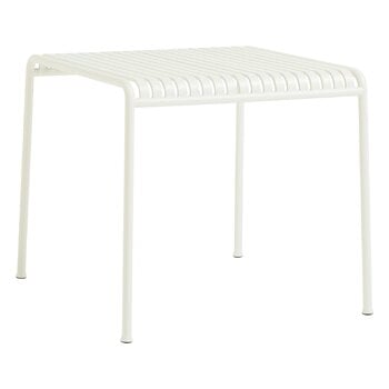 Patio tables, Palissade table, 82,5 x 90 cm, cream white, White