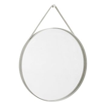 HAY Strap mirror, No 2, large, light grey