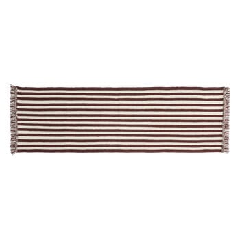 HAY Stripes and Stripes wool rug, 200 x 60 cm,  cream