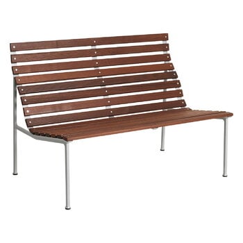 Outdoor benches, Traverse lounge bench, heat treated oiled ash, Brown