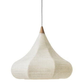 Pendant lamps, Shizuku pendant, washi-paper - bamboo, White