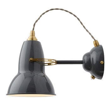 Anglepoise Original 1227 Brass Wandleuchte, Elefantengrau