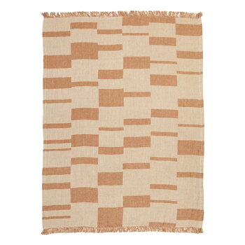 Anno Oras throw, 140 x 190 cm, brown sugar - natural