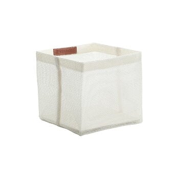 Cesti in tessuto, Contenitore Box Zone, 15 x 15 cm, bianco, Bianco