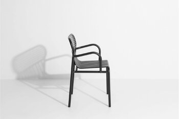 Petite Friture Week-end käsinojallinen tuoli, musta