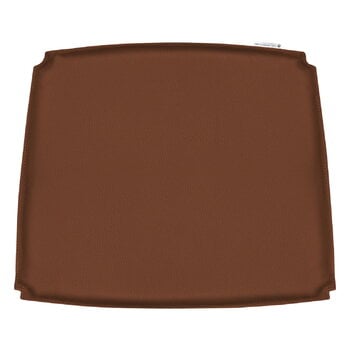 Seat cushions, CH26 cushion, brown leather Loke 7748, Brown