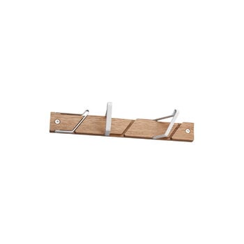 Essem Design Tamburin hook strip, 31,5 cm, oak - white