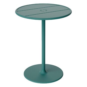 Patio tables, Fred's Bistreau table, dark sage, Green