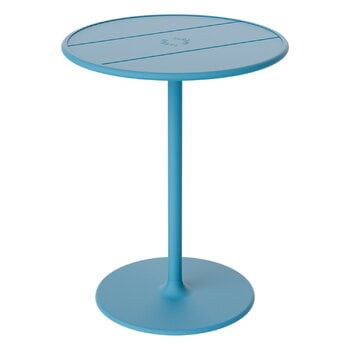 Patio tables, Fred's Bistreau table, wave blue, Light blue