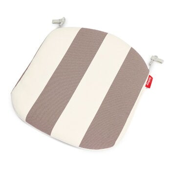 Outdoor textiles, Fred's chair pillow, stripe cacao, White