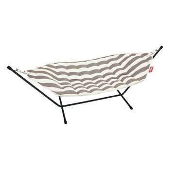 Garden hammocks & swings, Headdemock Superb, stripe cacao - black rack, White