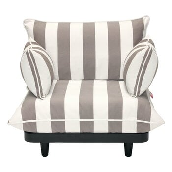 Outdoor lounge chairs, Paletti lounge chair, stripe cacao, White