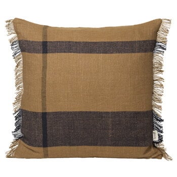 ferm LIVING Dry cushion, 50 x 50 cm, sugar kelp - black