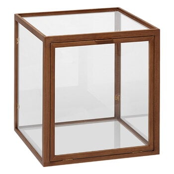 Bookcases, Miru glass montre, dark stained oak, Brown