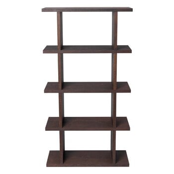 ferm LIVING Kona bookcase 1x4, dark stained oak, product image