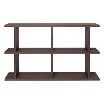 Bookcases, Kona bookcase 2x2, dark stained oak, Brown