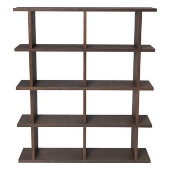 Ferm Living Kona bookcase 2x4, dark stained oak, product image