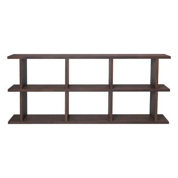 ferm LIVING Kona bookcase 3x2, dark stained oak, product image