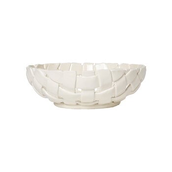 Serveware, Plait bowl, 30 cm, off-white, White