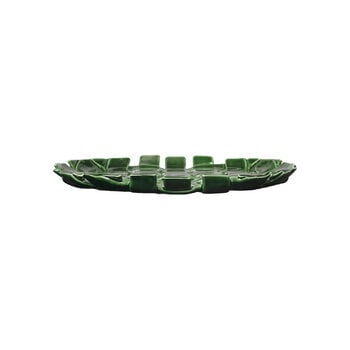 Serveware, Plait platter 30 cm, emerald green, Green