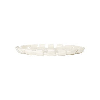 ferm LIVING Plait uppläggningsfat 30 cm, off-white, produktbild