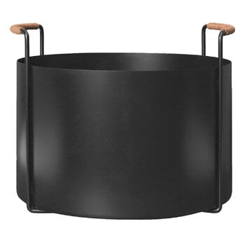 Decoration, Port firewood bucket, black, Black