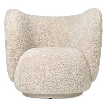 ferm LIVING Poltrona Rico, Sheepskin Moonlight, immagine prodotto