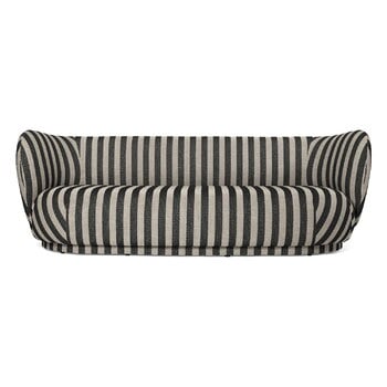 ferm LIVING Rico Lounger soffa, sand - svart Louisiana, produktbild