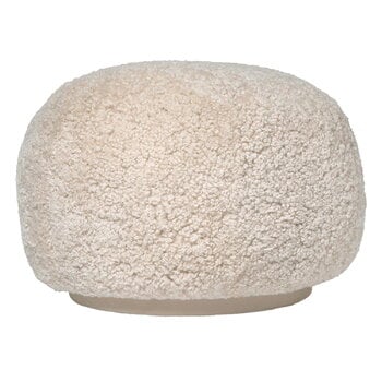 ferm LIVING Rico pouf, Sheepskin Moonlight, product image