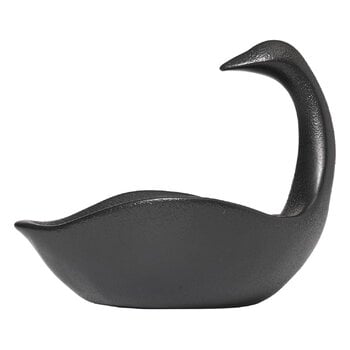 Serveware, Swan centerpiece, black, Black