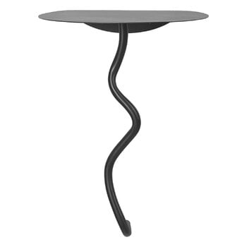 ferm LIVING Curvature wall table, black brass