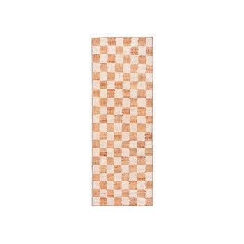 Ferm Living Check Wool Jute runner, 70 x 180 cm, off-white - natural, product image