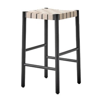 Barhocker und -stühle, Barhocker Betty TK7, 66 cm, schwarz - Naturgewebe, Schwarz