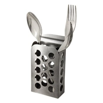 Kitchen utensils, Happy Sinks Cutlery Caddy, stainless steel, Silver